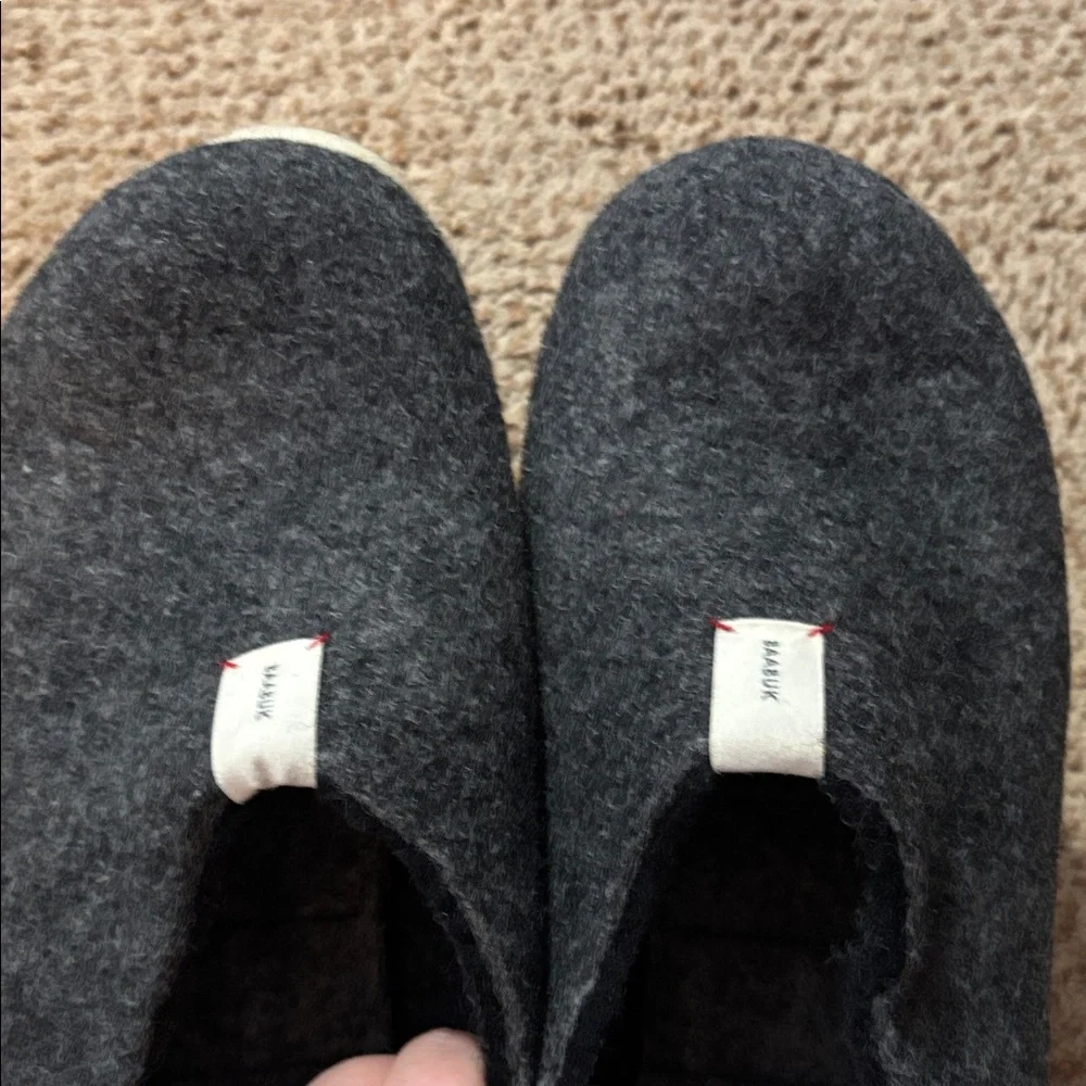 💕NWOT! Baabuk Charcoal Men’s Slippers - Picture 2 of 7